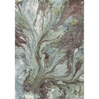 7' X 10'  Polypropylene Seafoam Area Rug