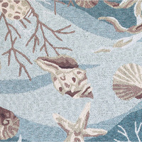 90 X 90 Seafoam Polyester Rug