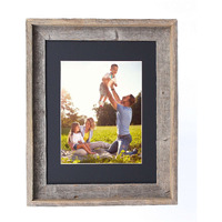16X20 Rustic Black Picture Frame With Plexiglass Holder