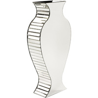 Curvy Art Deco Style Mirrored Vase