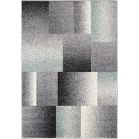5' X 8 Gray Modern Geometric Area Rug
