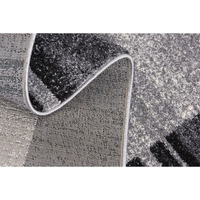 8 X 11 Gray Modern Bordered Area Rug