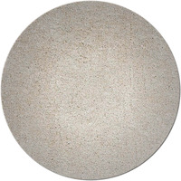 8' Round  Polyester Ivory  Area Rug