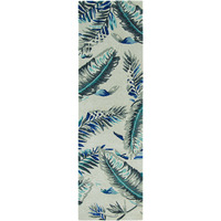 96 X 126 Grey Or  Blue Wool Rug