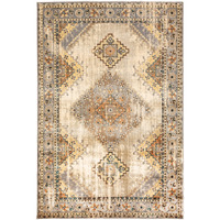 10 X 13 Gray And Beige Aztec Pattern Area Rug