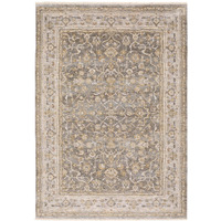 3' X 5' Beige Grey Machine Woven Oriental Indoor Arean Rug