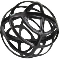 Black Metal Geometric Sphere