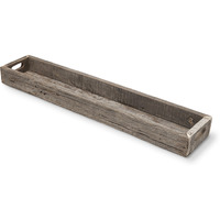 Large Natural Brown Reclaimed Wood With Grains And Knots Highlight Tray