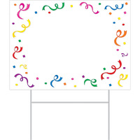 Plastic  Blank  Yard Sign