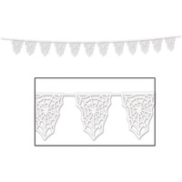 Die-Cut Spider Web Pennant Banner