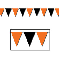 Orange & Black Pennant Banner