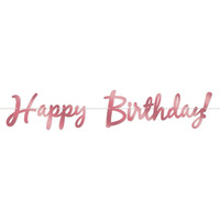Foil Happy Birthday Streamer