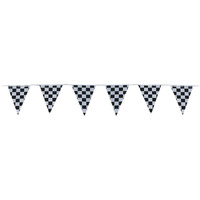 Checkered Pennant Banner