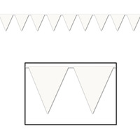 White Pennant Banner