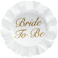 Bride To Be Satin Button