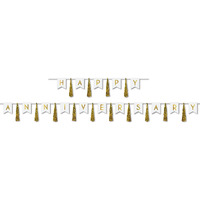 Happy Anniversary Tassel Streamer