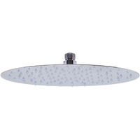ALFI brand RAIN128-PSS 12" Oval Polished Solid Stainless Steel Ultra Thin Rain Shower Head