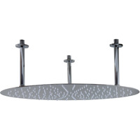 ALFI brand RAIN24R-PSS 24" Round Polished Solid Stainless Steel Ultra Thin Rain Shower Head