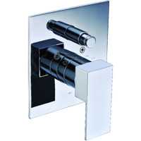 ALFI brand AB6801-PC Polished Chrome Modern Square Pressure Balanced Shower Mixer with Diverter