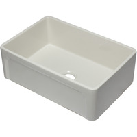 ALFI brand AB3020SB-B 30 inch Biscuit Reversible Single Fireclay Farmhouse Kitchen Sink
