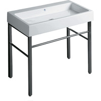Britannia Large Rectangular Sink Console with Front towel Bar and No Hole Drill