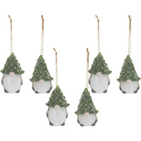 Gnome w/Tree Hat Ornament (Set of 6)