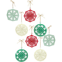 Metal Snowflake Ornament (Set of 8)