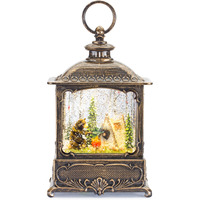 Snow Globe w/Bear Camp Fire