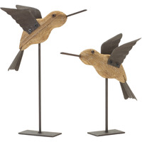 Bird on Stake (Set of 2)