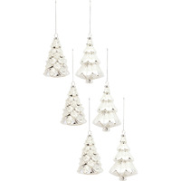 Glass Tree Ornament (Set of 6)