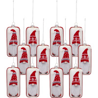 Glass Gnome Ornament (Set of 12)