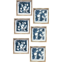 Framed Floral Print (Set of 6)