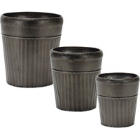 Decorative Metal Pot (Set of 3)