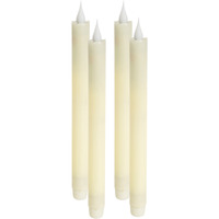 LED Wax Taper Candle (Set of 4)