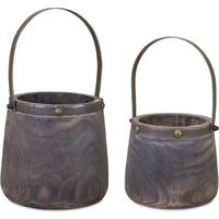 Decorative Pail (Set of 2)