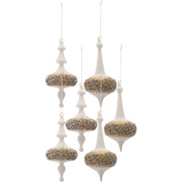 Glass Finial Drop Ornament (Set of 6)
