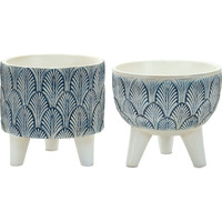 Decorative Pot w/Legs (Set of 2)