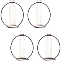 Hanging Vase in Circle Stand (Set of 4)