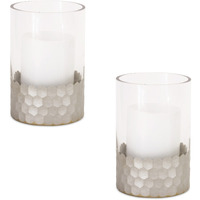 Glass Candle Holder (Set of 2)