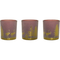 Woodland Deer Votive Holder (Set of 3)
