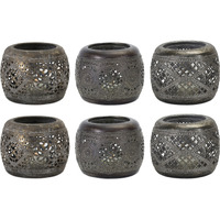 Punched Metal Votive Holder (Set of 6)