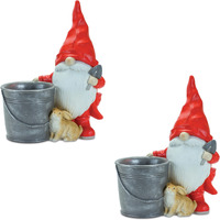 Gnome w/Pail and Bunny (Set of 2)