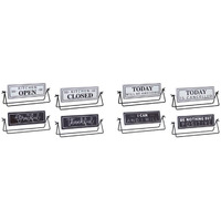 Reversable Sign with Stand (Set of 4)