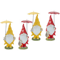 Gnome w/Umbrella (Set of 4)