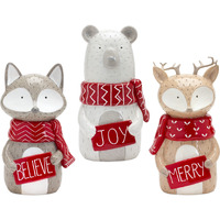 Animal w/Sign (Set of 3)