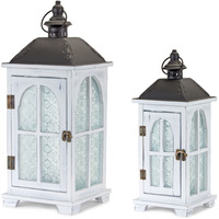 Wooden Lantern (Set of 2)