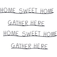 Metal Gather and Home Wall Decor (Set of 4)