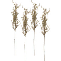 Flocked Pampas Spray (Set of 4)