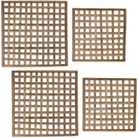 Woven Wood Wall Hanging (Set of 52)