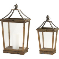 Wooden Lantern (Set of 2)